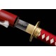 Full Tang Samurai Katana Swords Clay Tempered T10 Steel Razor Sharp Blade Wolf Fitting