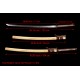 Hand Forged Japanese Katana Clay Tempered L6 Steel Hitatsura Hamon Blade Samurai Sword