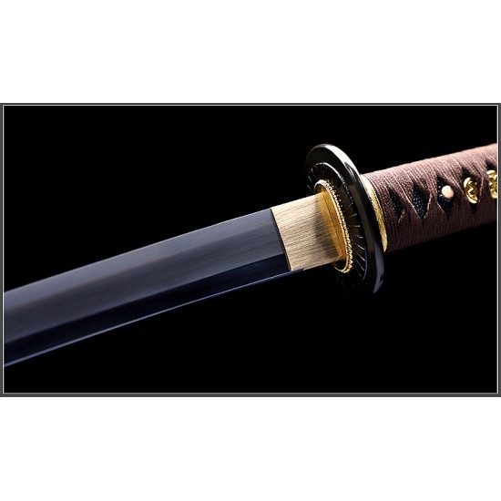 Handmade Battle Ready Clay Tempered Kobuse Folded Steel Razor Sharp Blade Shin Gunto Shinken Sword