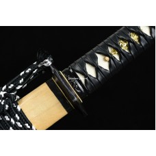 Hand forged Japanese Samurai Katana Sword Clay Tempered T10 Steel Unokubi Zukuri Razor Sharp Blade