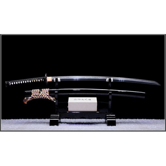 Handmade Japanese Samurai Katana Battle Ready Clay Tempered T10 Choji Hamon Blade Razor Sharp Full Tang Sword 