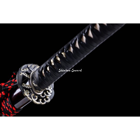 Handmade Clay Tempered Japanese Katana Samurai Sword Kobuse Folded Steel Sharp Blade Handmade Clay Tempered Japanese Katana Samurai Sword Kobuse Folded Steel Sharp Blade