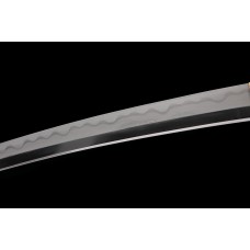 Janpanese Tanto Shobu Zukuri Clay Tempered Folded Steel Kobuse Blade Sword